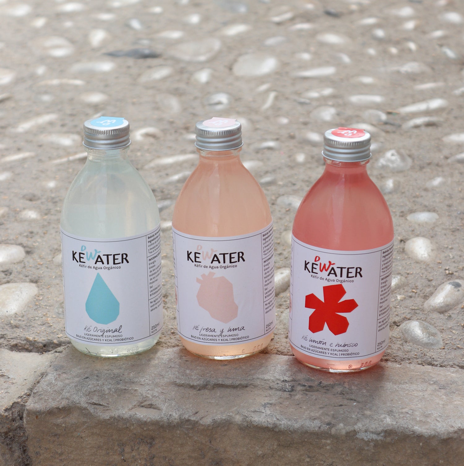Botellas de kéfir de agua de Ké water