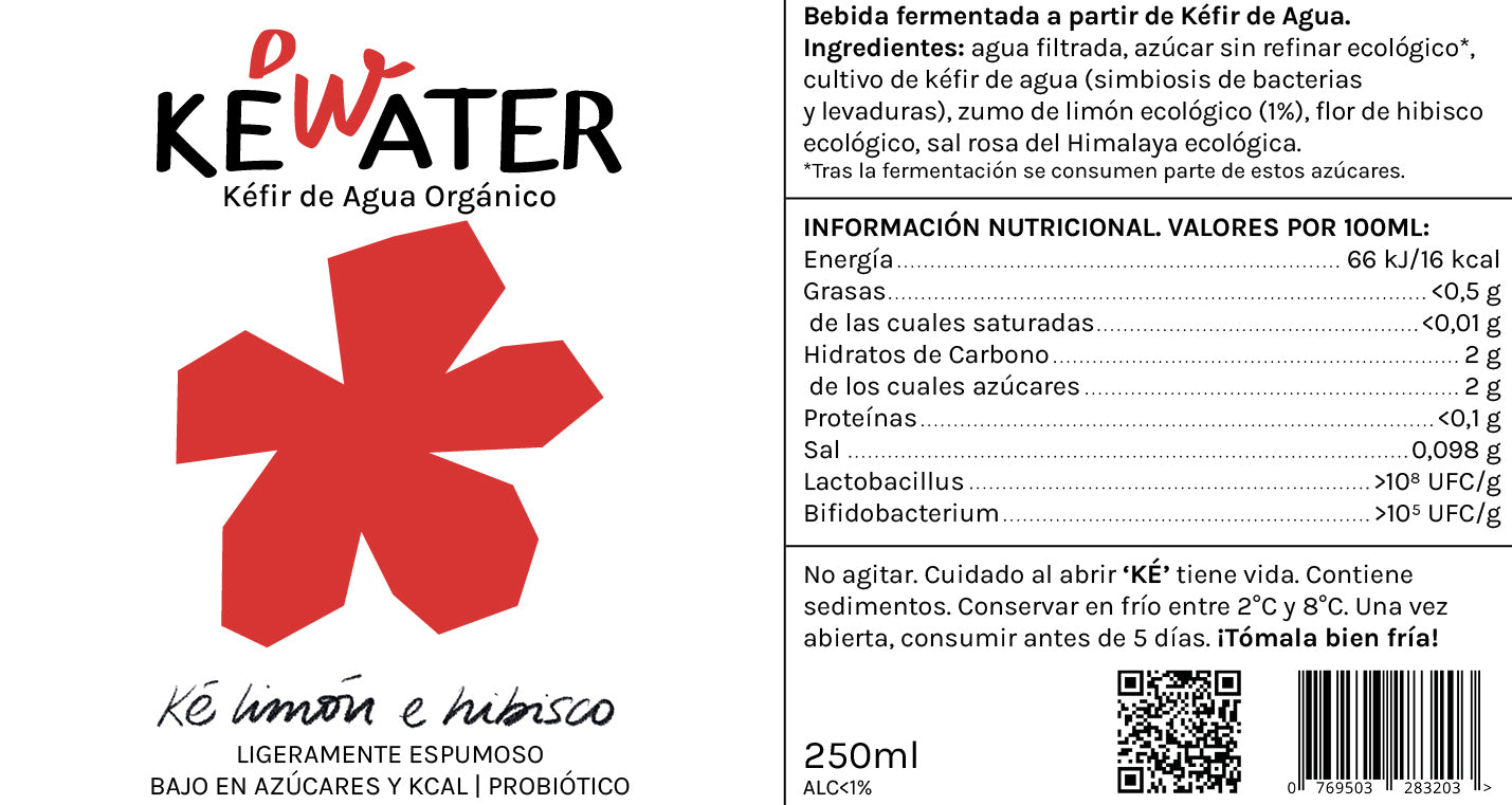 Información nutrición Ké limón e hibisco